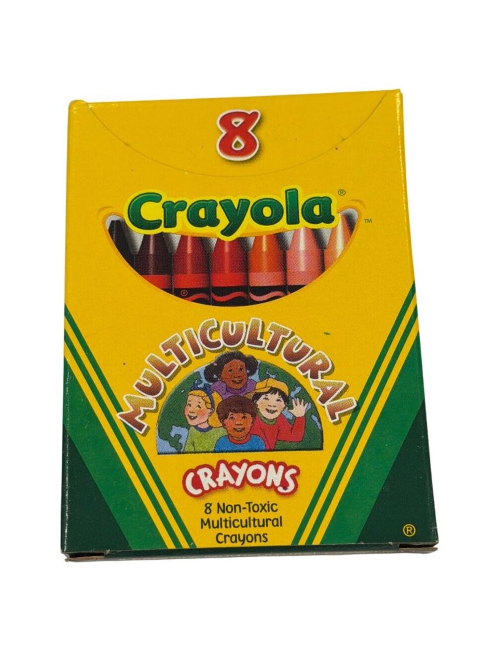 Crayola Binney & Smith Multicultural Crayons 8 Count Non-Toxic Skin Tone Colors